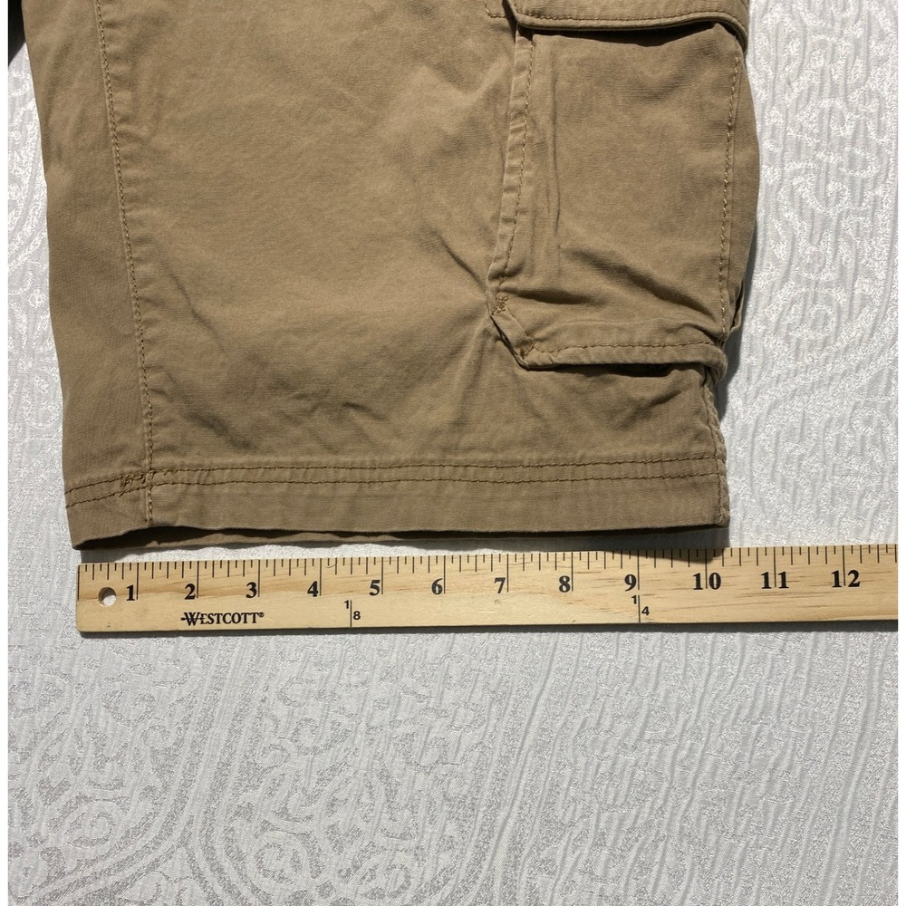 Urban Pipeline Max Flex Cargo Shorts Mens 35 Khaki Brown Cotton Stretch Utility - Picture 7 of 7